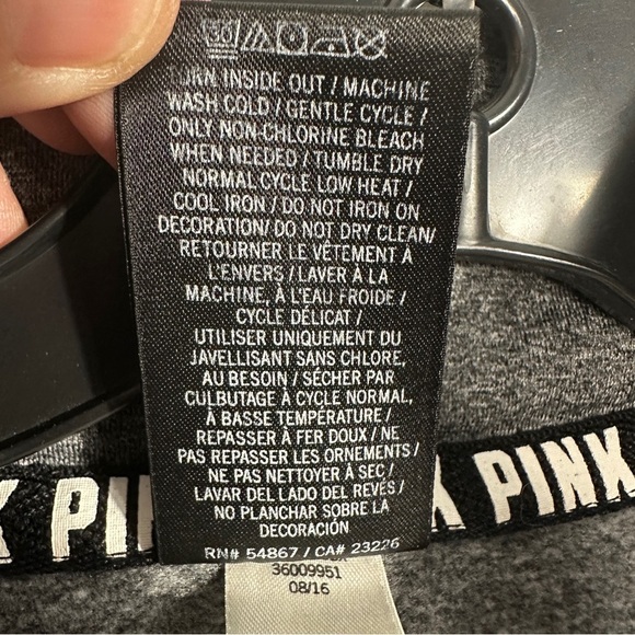 PINK Ultimate 1/2 zip pullover lightweight activewear sweater, size M - Picture 7 of 11